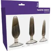 Kinx Twisted Smoke Butt Plug Set Smoke OS