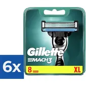 Gillette Mach3 - 8 stuks - Scheermesjes - Voordeelverpakking 6 stuks