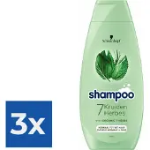 Schwarzkopf 7 Kruiden Shampoo 400 ml - Voordeelverpakking 3 stuks