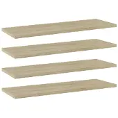 vidaXL Wandschappen 4 st 60x20x1,5 cm spaanplaat sonoma eikenkleurig