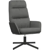 vidaXL Relaxstoel stof lichtgrijs