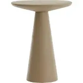 Light & Living Bijzettafel 45x45x59 cm ABALA mat taupe (Taupe, 45x45x59 diameter: 45cm)