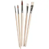 Rayher Hobby Knutsel schilder penselen synthetisch set 5-delig - Penselen