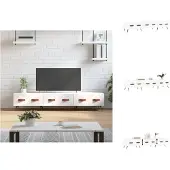 vidaXL Tv-meubel 150x36x30 cm bewerkt hout wit