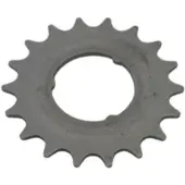 Hi-point Kettingtandwiel, opklikbaar, 18 tanden, 1/2 x 1/8 inch, plat