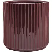 XLBoom Ikon Bloempot Wijnrood - Keramisch, vaatwasbestendig design pot - Verkrijgbaar in Maroon | Green | Black - Duurzaam keramiek voor stijlvol wonen