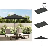vidaXL Vervangingsdoek voor parasol 300 cm antracietkleurig
