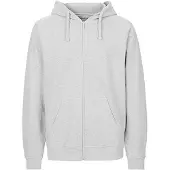 Neutral Fairtrade Men's Zip Hoodie met capuchon Ash Grey - XXL