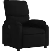 vidaXL Fauteuil verstelbaar stof zwart