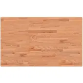 vidaXL Tafelblad rechthoekig 100x60x2,5 cm massief beukenhout