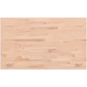 vidaXL Tafelblad rechthoekig 100x60x1,5 cm massief beukenhout