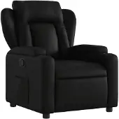 vidaXL Relaxfauteuil Zwart Kunstleer
