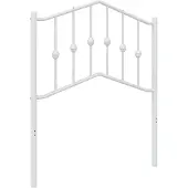 vidaXL Vervangend hoofdbord 75 cm metaal wit