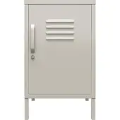 Dorel Home Bradford-Accenttafel - 1-Deur - Taupe Metaal