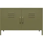 Dorel Home -Bradford-Kast - 2-deurs - Olijfgroen Metaal