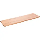 Super Merchant Wandschap 100x30x2 cm behandeld massief eikenhout lichtbruin