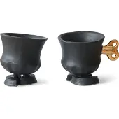 Jasmin Djerzic Robocup set van 2 - Zwart + 24k Goldluster