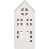 Housevitamin Hoog Huis Waxinelichthouder-Wit -8,5x6,5x19,5cm