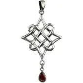 EtNox Zilveren elfachtige knoop hanger (K5308)