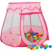 vidaXL Kinderspeeltent 102x102x82 cm roze