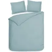 Heckett & Lane Dekbedovertrek Punto Katoen-Satijn - Licht Blauw 140 x