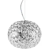 Kartell Design hanglamp Planet, helder / transparant, Woon-/ Eetkamer, Kunststof, Design, hanglamp