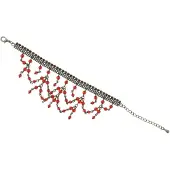 Behave - Armband rood multi layer - Boho stijl - 22 cm