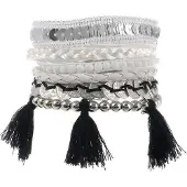 Behave - Armbandenset met franjes - boho stijl - festival look
