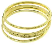 Behave - Armbandenset goudkleur - Elegant detail - Tijdloze trend