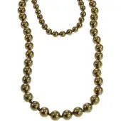 Behave - Lange parelketting met strik - Klassieke retro stijl