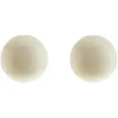Behave - Crème oorknopjes rond - Minimalistisch accent - Voor werkoutfit