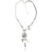 Behave Lange ketting met zwarte details – sierlijke boho-stijl 51 cm