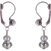 Behave - Oorsteker kristal grijs - elegant chic - feest en avondlook