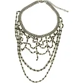 Behave - Choker zwart multi layer - Elegant avondaccessoire - 30 cm