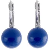 Behave - Oorstekers met Gekleurde Kraal - Blauw
