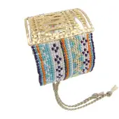 Behave - armbandje met kraaltjes - ibiza stijl - zomerse festivallook