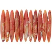 Behave - Armband - oranje lange kralen - kleurrijke zomerstijl