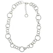 Behave - Zilverkleurige schakelketting - Minimalistische stijl - Dames