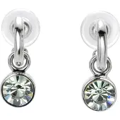 Behave - Oorstekers dames - zilverkleur - helder kristal - stijlvol chic