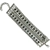 Behave - Zwarte armband Shine - avondstijl met glans - 17 cm