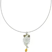 Behave Ketting Marieke met bloemenhanger 40,5 cm - Nikkelvrij
