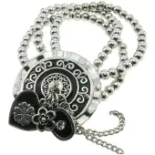 Behave - love o' clock armband zilverkleur - romantisch detail - dames