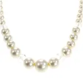 Behave - Parelketting - Facet Geslepen Kralen - Zilverkleur