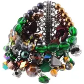Behave - Magneetarmband groentinten - Kleurrijke eyecatcher herfst