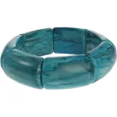 Behave - Armband dames - Turquoise marmerlook - Zomertrend boho