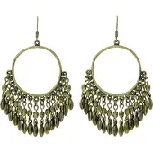 Behave - Oorbelhangers dames - Oud goudkleur - Bohemian look