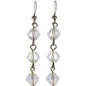 Behave - Oorhangers met glaskraaltjes - Elegant bij avond of feest