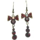 Behave - Oorhangers strikvorm met steentjes - Vintage feeststijl