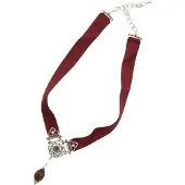 Behave - Dames Choker Ketting Rood - Mode Statement Ketting - Nikkelvrij