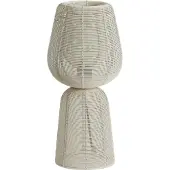 Light & Living Tafellamp Aboso Wit Ø 18cm